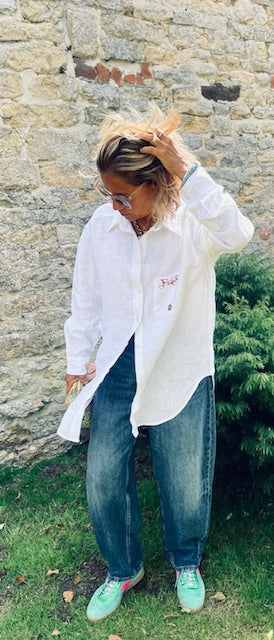 Essential Boyfriend Linen Shirt