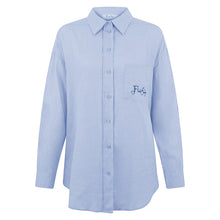 Load image into Gallery viewer, Ibiza Blue Linen Shirt
