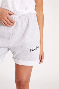 Mid Grey Boyfriend Sweat Shorts