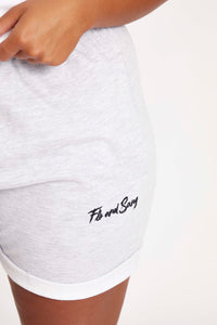 Mid Grey Boyfriend Sweat Shorts