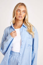 Load image into Gallery viewer, Ibiza Blue Linen Shirt
