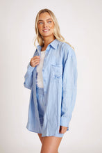 Load image into Gallery viewer, Ibiza Blue Linen Shirt
