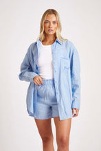 Load image into Gallery viewer, Ibiza Blue Linen Shirt
