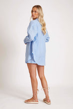 Load image into Gallery viewer, Ibiza Blue Linen Shirt
