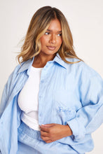 Load image into Gallery viewer, Ibiza Blue Linen Shirt

