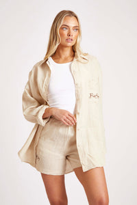 Stone Linen Shirt