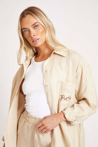 Stone Linen Shirt