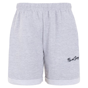 Mid Grey Boyfriend Sweat Shorts