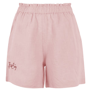 Dusky Pink Linen Shorts
