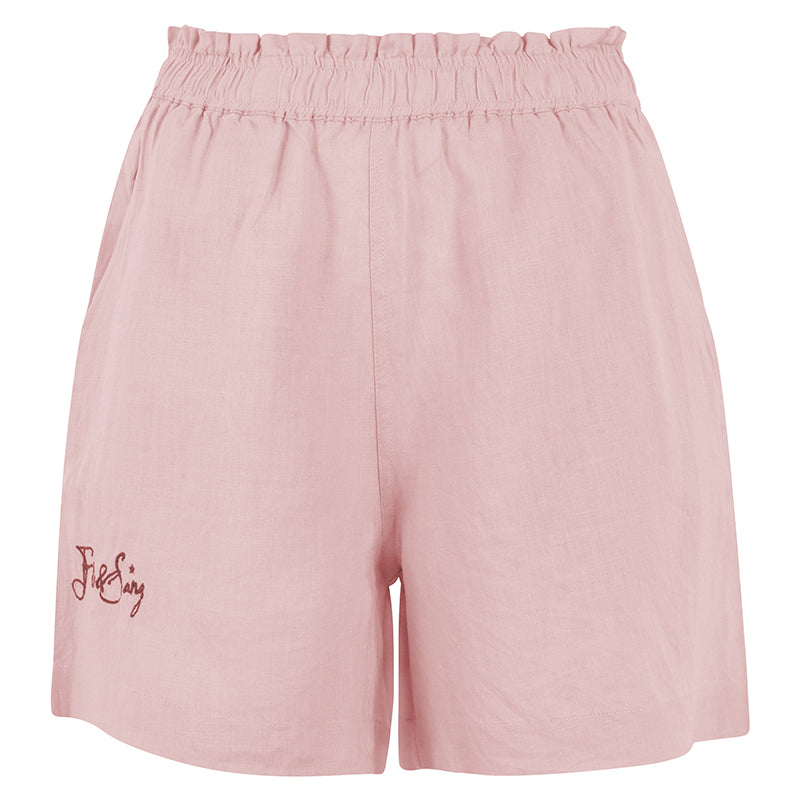 Dusky Pink Linen Shorts
