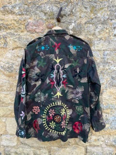 Hand-Embroidered Edith Military Jacket