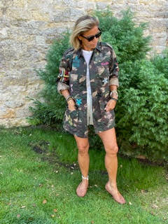 Hand-Embroidered Edith Military Jacket
