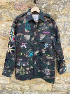 Hand-Embroidered Edith Military Jacket