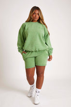 Load image into Gallery viewer, Gabe Green Boyfriend Sweat Shorts

