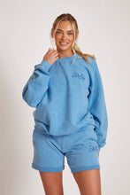 Load image into Gallery viewer, Billie Blue Boyfriend Sweat Shorts
