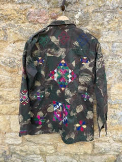 Hand-Embroidered Felicity Military Jacket