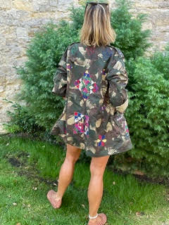 Hand-Embroidered Felicity Military Jacket