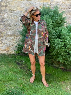Hand-Embroidered Florence Military Jacket