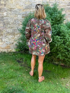 Hand-Embroidered Florence Military Jacket