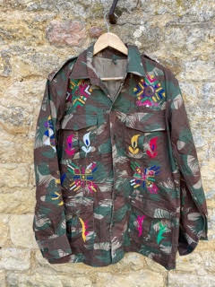 Hand-Embroidered Florence Military Jacket