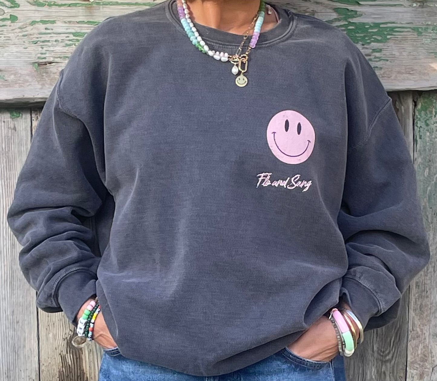 Relaxed-fit charcoal sweatshirt