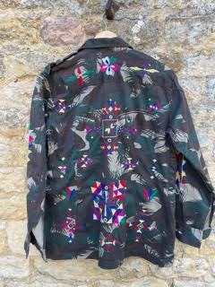 Hand-Embroidered Margo Military Jacket