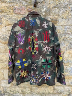Hand-Embroidered Mimi Military Jacket