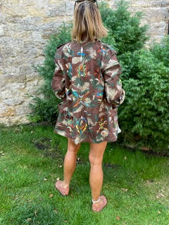 Hand-Embroidered Philippa Military Jacket