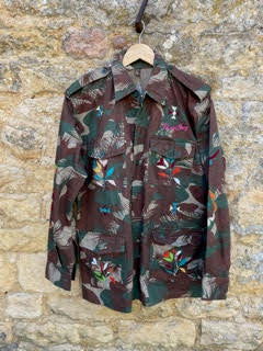 Hand-Embroidered Philippa Military Jacket