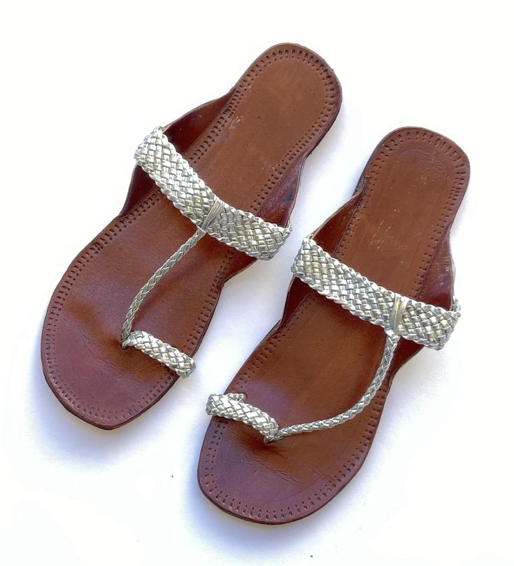 Silver Handmade Indian Sandals