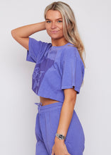Load image into Gallery viewer, Crop Cobalt Dean Tee
