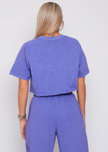 Load image into Gallery viewer, Crop Cobalt Dean Tee
