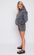 Load image into Gallery viewer, Charcoal Boyfriend Shorts
