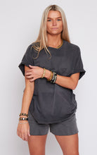 Load image into Gallery viewer, Oversized Charcoal Dean Tee
