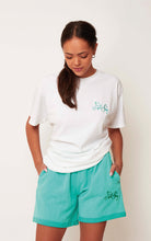 Load image into Gallery viewer, Aqua Green Boyfriend Shorts
