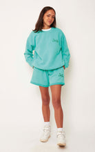 Load image into Gallery viewer, Aqua Green Boyfriend Shorts
