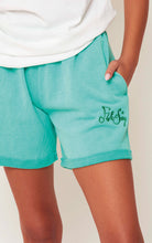 Load image into Gallery viewer, Aqua Green Boyfriend Shorts
