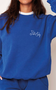 Electric Blue Frankie Crew Sweat