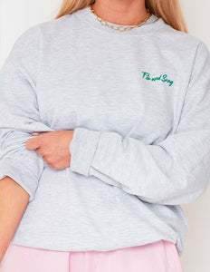 Grey Marl Crew Sweat