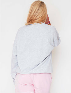 Grey Marl Crew Sweat