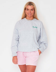 Grey Marl Crew Sweat