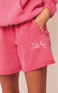 Pink Pink Boyfriend Sweat Shorts